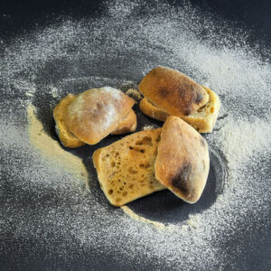 Chapata con cúrcuma